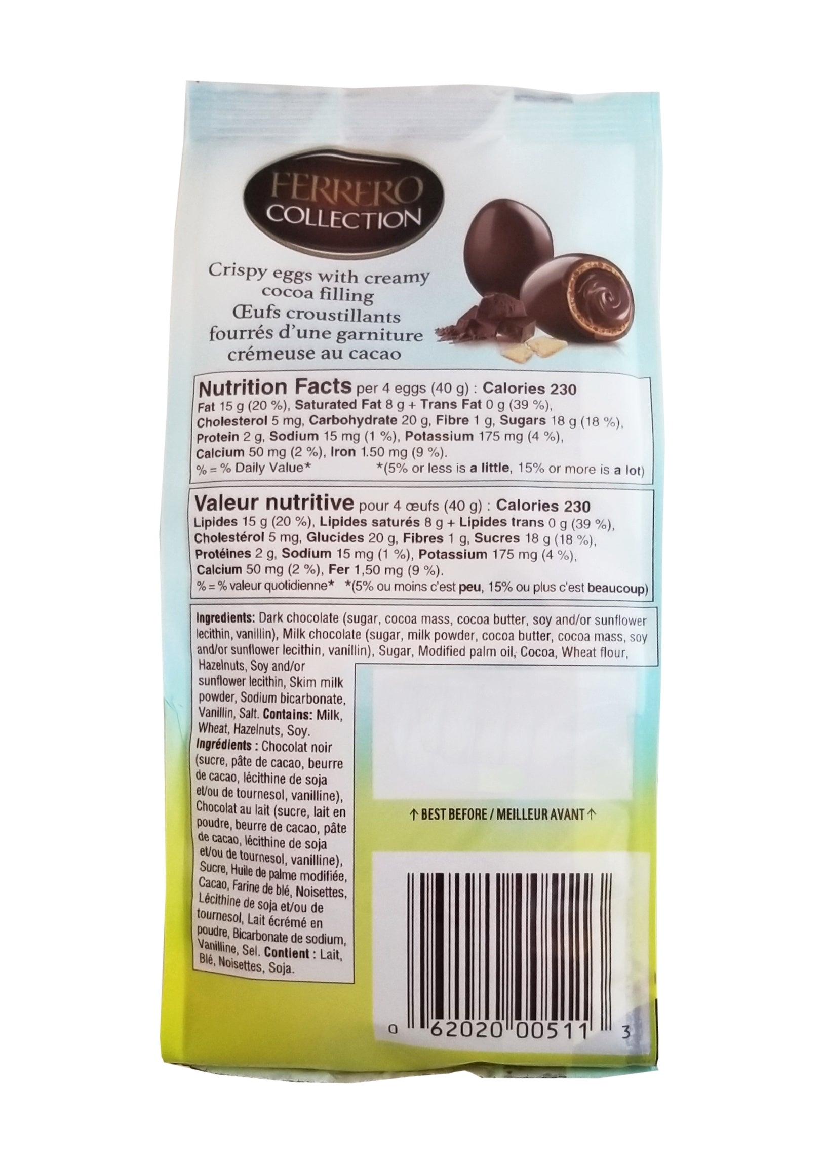 Ferrero Collection Crispy Cocoa Eggs, 10 count, 100g/3.5 oz